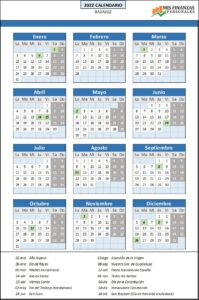 calendario laboral Badajoz 2022