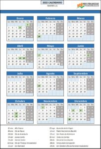 calendario laboral Marbella 2022